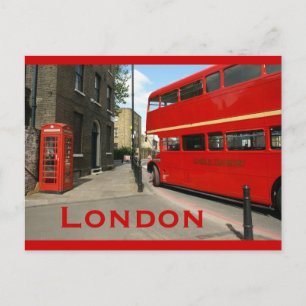 Routemaster Buss i Hackney, London Vykort