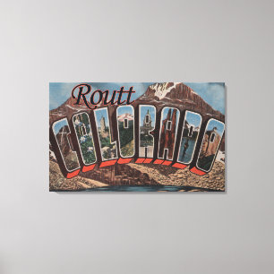 Routt ColoradoLarge brev ScenesRoutt, CO Canvastryck