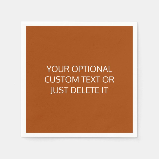 Roux solid färg trendig cocsvans party palett pappersservett (Framsidan)