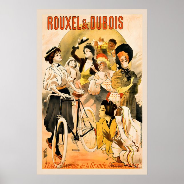 Rouxel & Dubois cykelplanscher Poster (Framsidan)