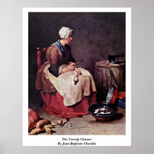 Rovan som är mer ren vid Jean-Baptiste Chardin Poster