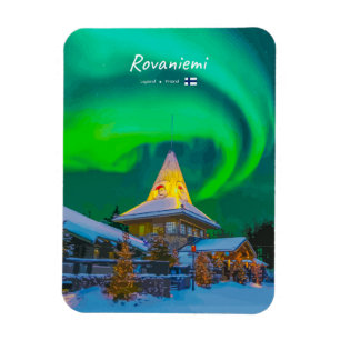 Rovaniemi, Finland - Magic Aurora Runt Magnet