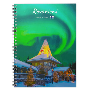 Rovaniemi, Finland - Magisk Aurora Anteckningsbok