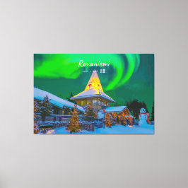 Rovaniemi, Finland - Magisk Aurora Canvastryck