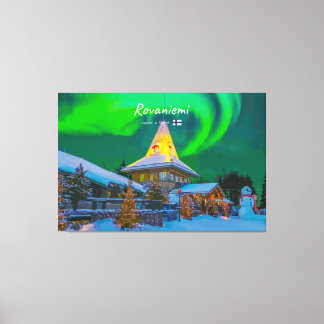 Rovaniemi, Finland - Magisk Aurora Canvastryck