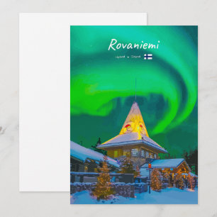 Rovaniemi, Finland - Magisk Aurora Inbjudningar
