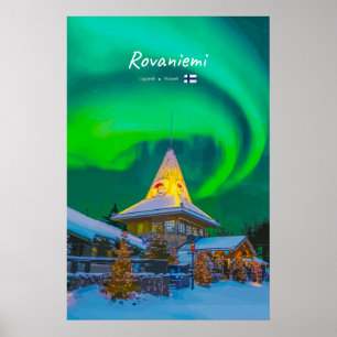 Rovaniemi, Finland - Magisk Aurora Poster