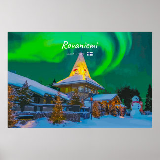 Rovaniemi, Finland - Magisk Aurora Poster