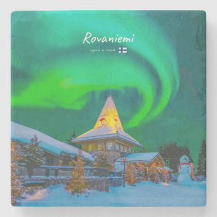 Rovaniemi, Finland - Magisk Aurora Stenunderlägg