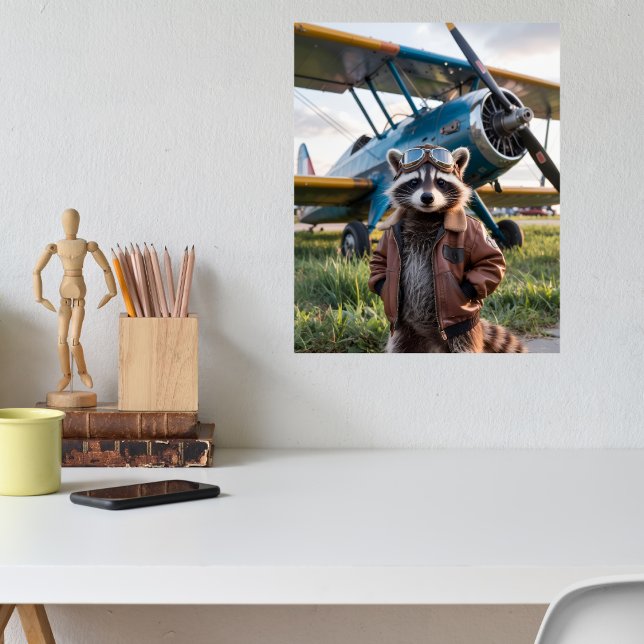 Rovdjurs Pilot Flygplan Roligt Vilda Djur Poster (Skapare uppladdad)
