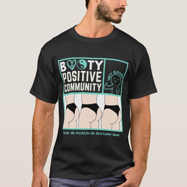 Röven Positiv Gemenskap T Shirt (Framsida)