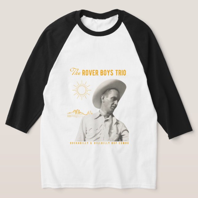 Rover Boys Trio Cowboy Raglan T-Shirt (Laydown)