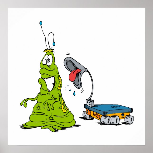 Rover razzing Martian Poster (Framsidan)