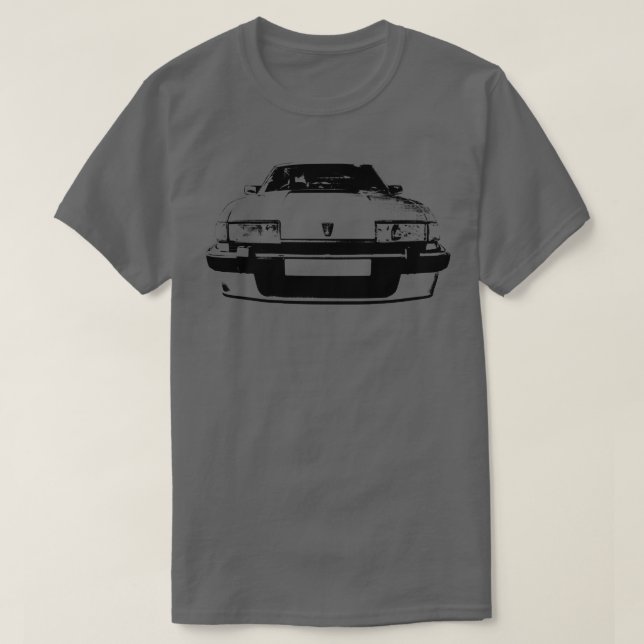 Rover SD1 1980 s British Classic monoblock T Shirt (Design framsida)