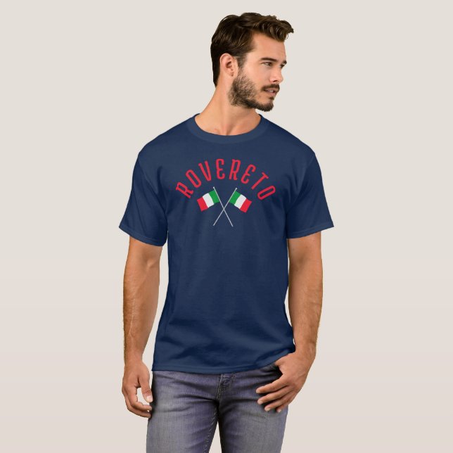 ROVERETO Italien Flaggor T Shirt (Hel framsida)
