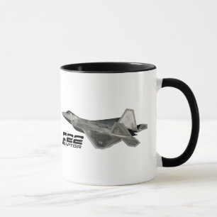 ROVFÅGEL F-22 11 uns Ringermugg Mugg
