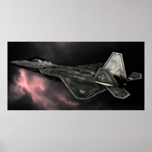 ROVFÅGEL F-22 POSTER