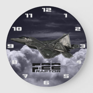 ROVFÅGEL F-22 STOR KLOCKA