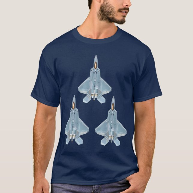 Rovfågel F-22 T Shirt (Framsida)