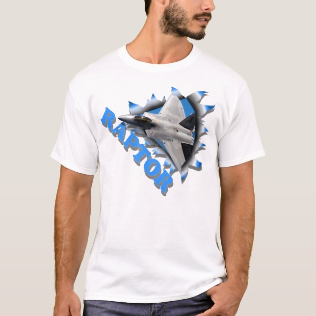 Rovfågel för F 22 Tee Shirt (Framsida)
