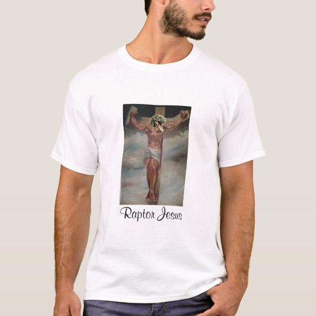 Rovfågel Jesus med bönen på baksida Tröja (Framsida)