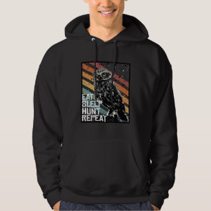Rovfågel Raptor Ät Sova Jaga Upprepa Gräva Hoodie