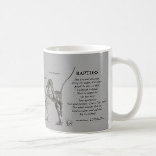 Rovfåglar din inre Dinosaurmugg Greg Paul Kaffemugg