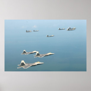 Rovfåglar F-22 Poster