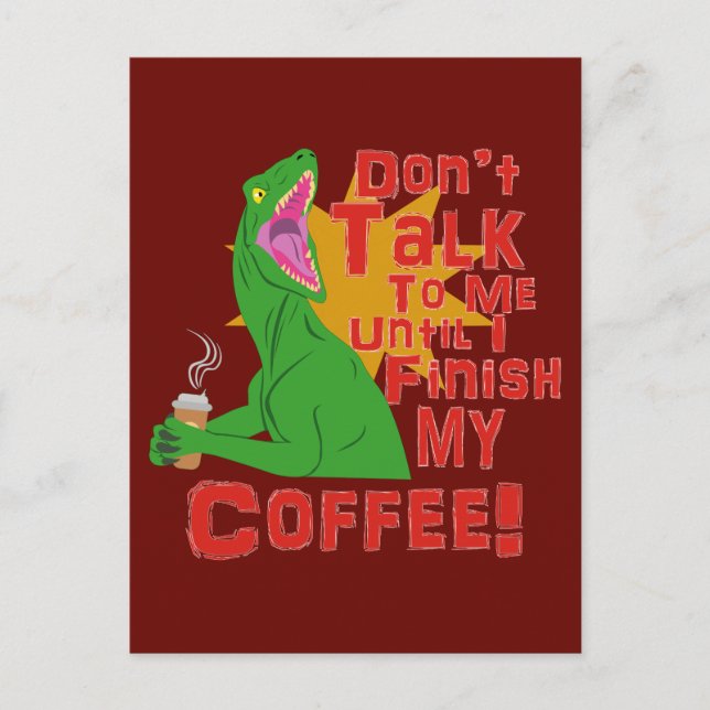 Rovfåglar och Kaffe Vykort (Framsida)