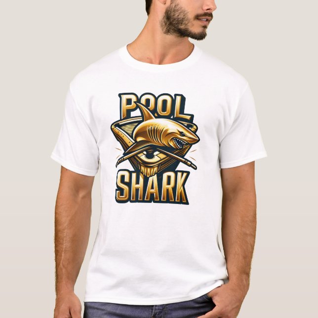 rovgig puck, Shark Swings Stick T Shirt (Framsida)