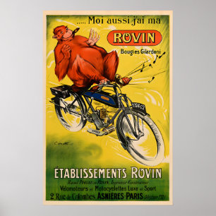 Rovin - Vintage Motorcykel Poster Prints