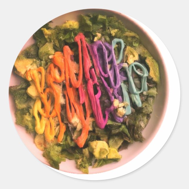 "Roving Reverie" Runt Klistermärke (Framsida)