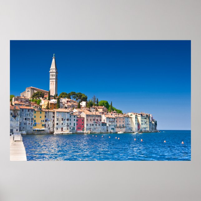 Rovinj-fototryck eller poster. Adriatiska havet ku Poster (Framsidan)