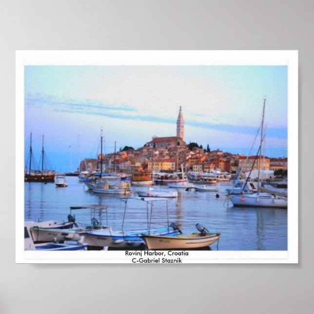 Rovinj Harbour, Kroatien Poster (Framsidan)
