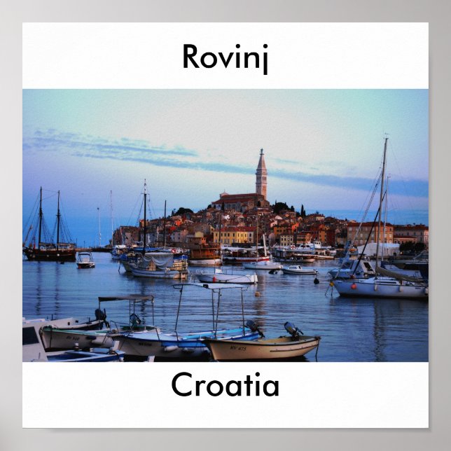 Rovinj Harbour, Kroatien Poster (Framsidan)