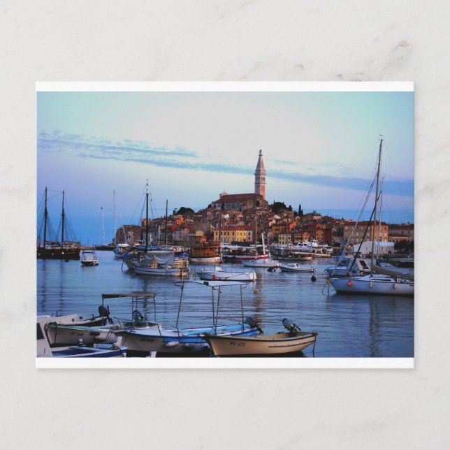 Rovinj Harbour, Kroatien Vykort (Framsida)