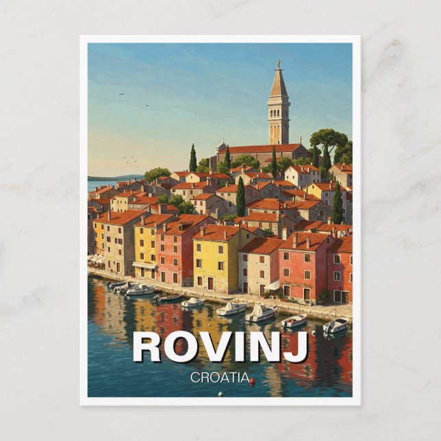 Rovinj Kroatien Travel Vykort (Framsida)