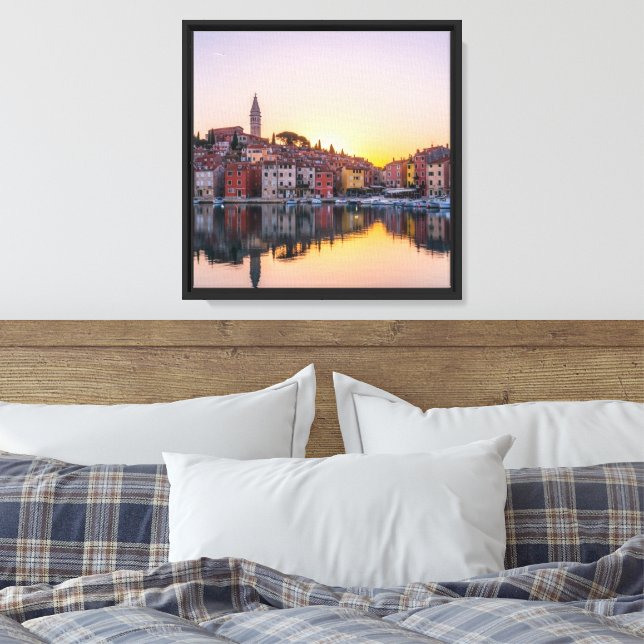 Rovinj Solnedgångsglöd Canvastryck (Insitu (sovrum))