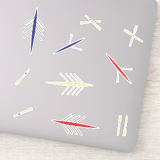 Row Boat Red Blue Rwing Klubb Klistermärken