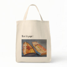 Row Boat Tote " Bon Voyage"