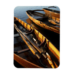 Row Boats av trä - Derwentwater, Sjö District Magnet