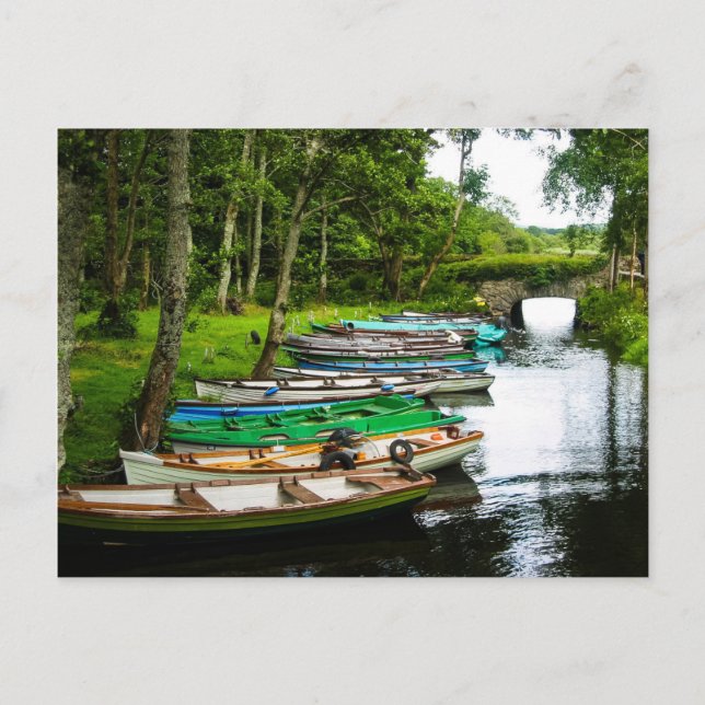 Row Boats, Killarney, vykort för Irland (Framsida)
