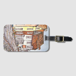 Row Of Houses Bagagebricka