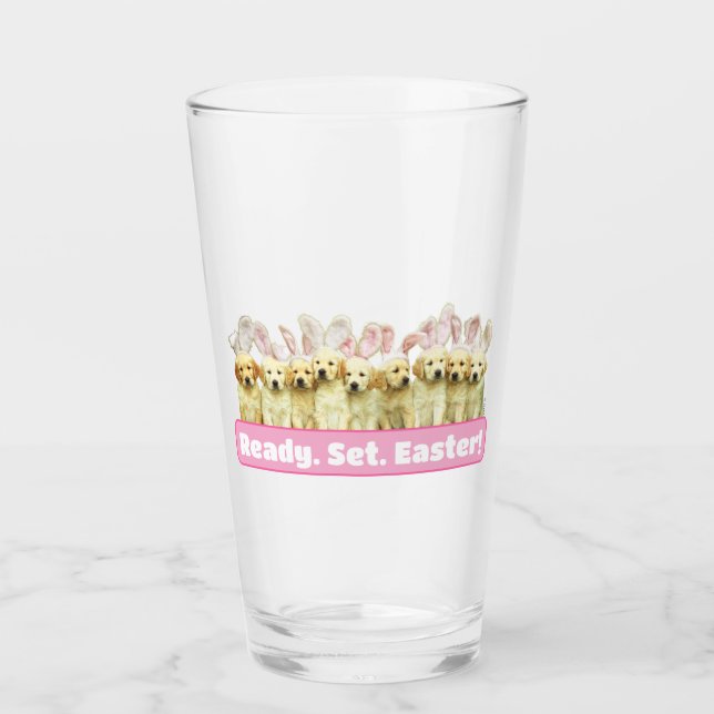 Row of Puppy Bunnies Glaskopp (Framsida)