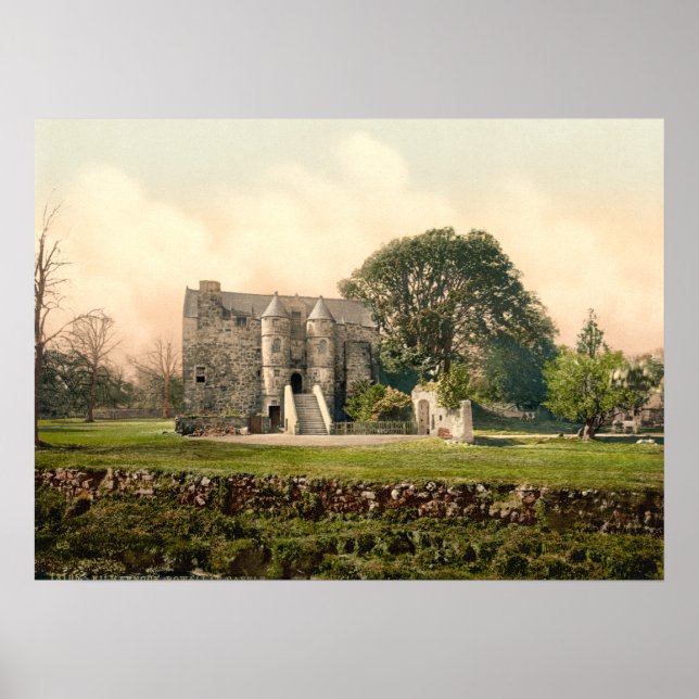 Rowallan Castle, Kilmarnock, Ayrshire, Skottland Poster (Framsidan)