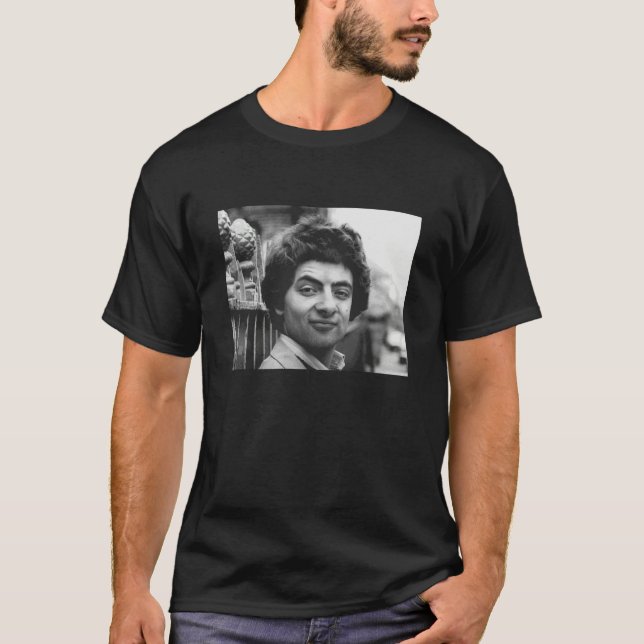 Rowan Atkinson Mr Bean Blackadder Skådespelare i L T Shirt (Framsida)