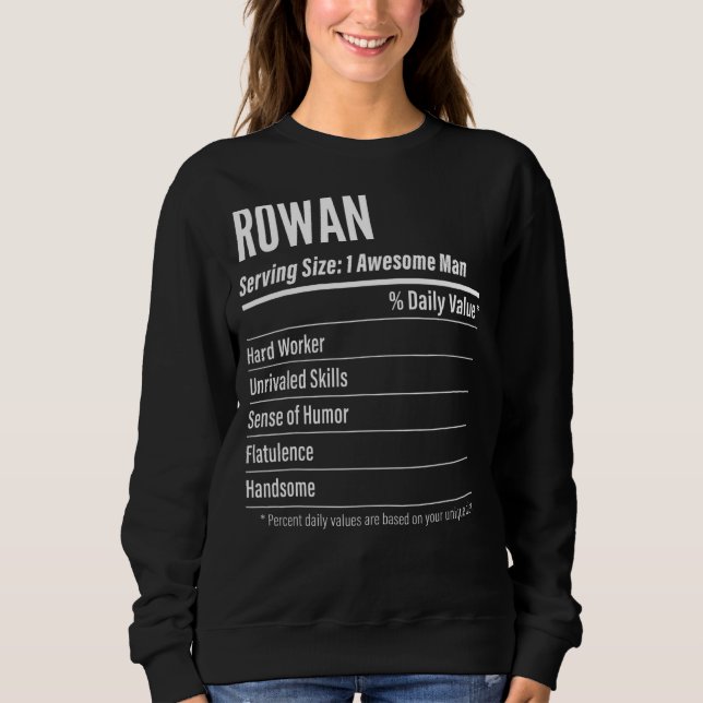 Rowan betjänar Storleka kalorier för näringsvärdes T Shirt (Framsida)