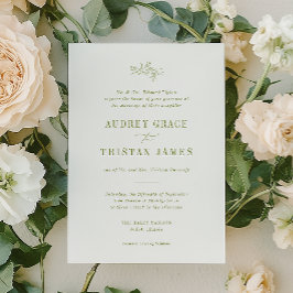 ROWAN | Botanical Wedding Invitation Inbjudningar
