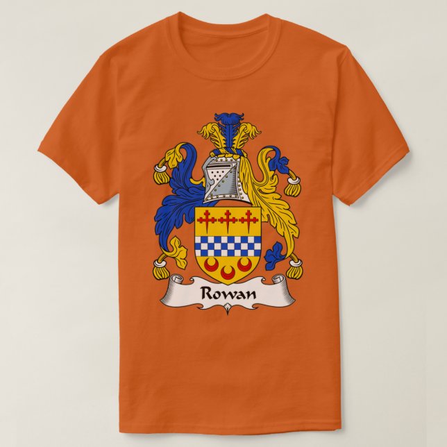 Rowan Jackar Arm Family Crest T Shirt (Design framsida)