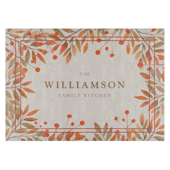 Rowan Red Berries & Höst löv Botanical (Framsidan)